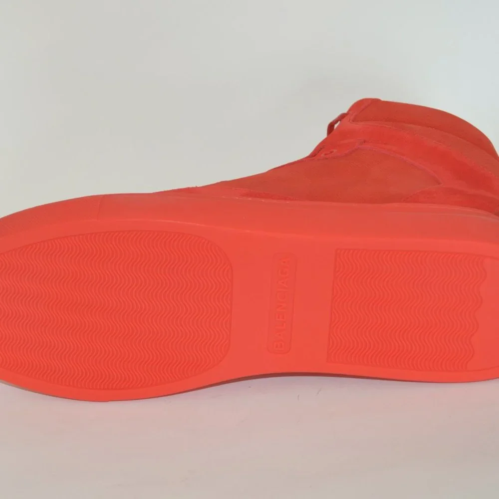 NWT BALENCIAGA MENS HITOP SUEDE LEATHER SNEAKERS US 6 EU 39 - Picture 6 of 7